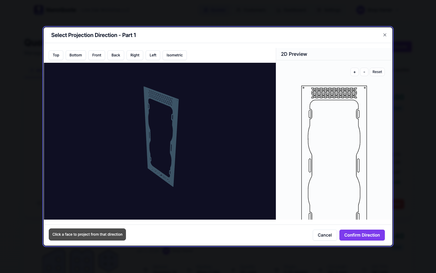 3D perspective picker